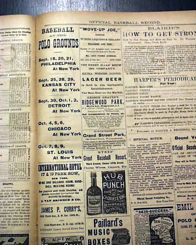 Rare baseball newspaper from 1886... - RareNewspapers.com