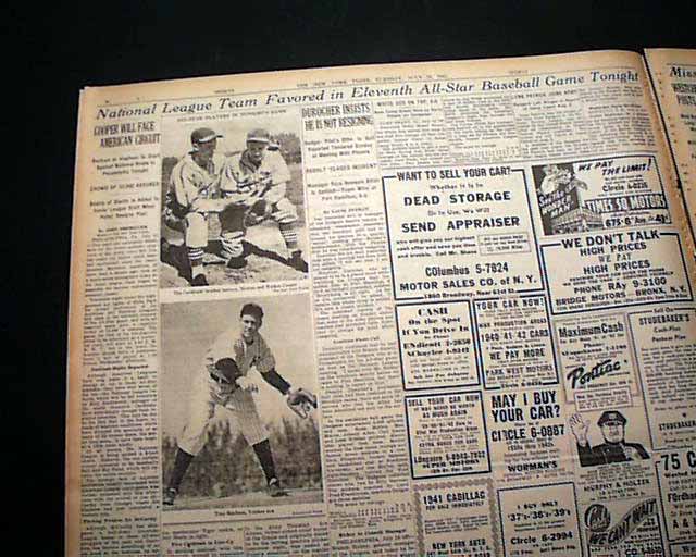 Babe Ruth all stars.... - RareNewspapers.com