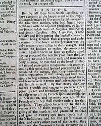 Nice reporting on the French & Indian War...