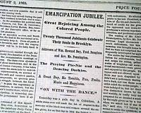 Celebrating emancipation: Frederick Douglass speaks...