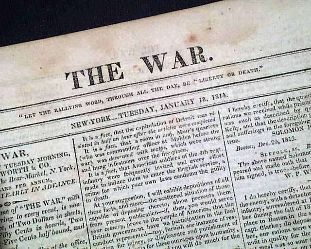 On the recapture of Forts George and Niagara...