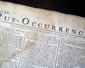 Irish newspaper from the French & Indian War... - Image 1