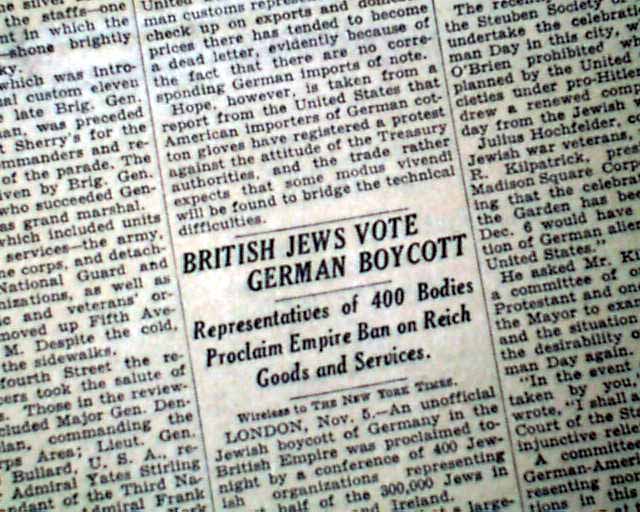 Jews Boycott On German Goods Tensions Brewing Early Nazi Germany   Image084 