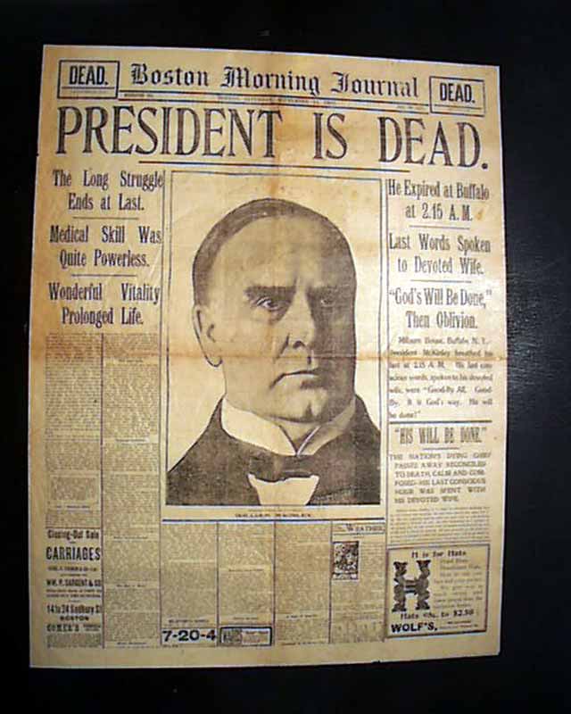 Image result for president william mckinley shot in 1901