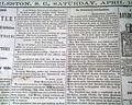 The Civil War begins in Charleston Harbor,  in a Charleston newspaper... - Image 6