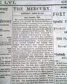 The Civil War begins in Charleston Harbor,  in a Charleston newspaper... - Image 7