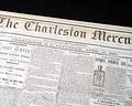 The Civil War begins in Charleston Harbor,  in a Charleston newspaper... - Image 9