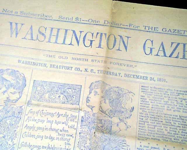 Printed entirely in blue ink for Christmas...