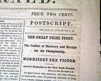 A slave ship... The Morrissey and Heenan boxing match...
