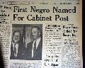 1st Negro in Cabinet, 1966... - Image 1
