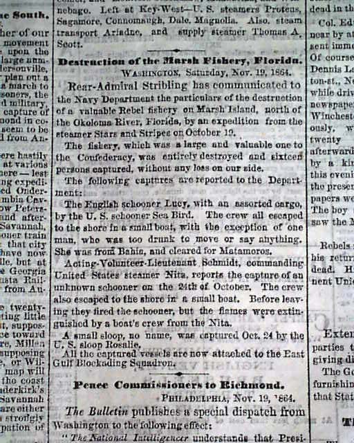 Battle at BULLS GAP TN in 1864 Civil War newspaper