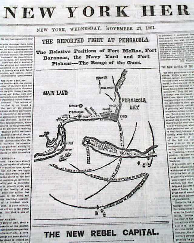 Maps of Pensacola, Florida, and Nashville, Tennessee...