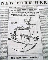 Maps of Pensacola, Florida, and Nashville, Tennessee...