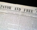 Uncommon anti-slavery newspaper... - Image 1