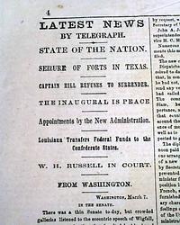 Seizure of Texas forts...