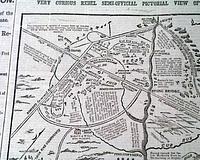 Rebel map on the Battle of Bull Run...