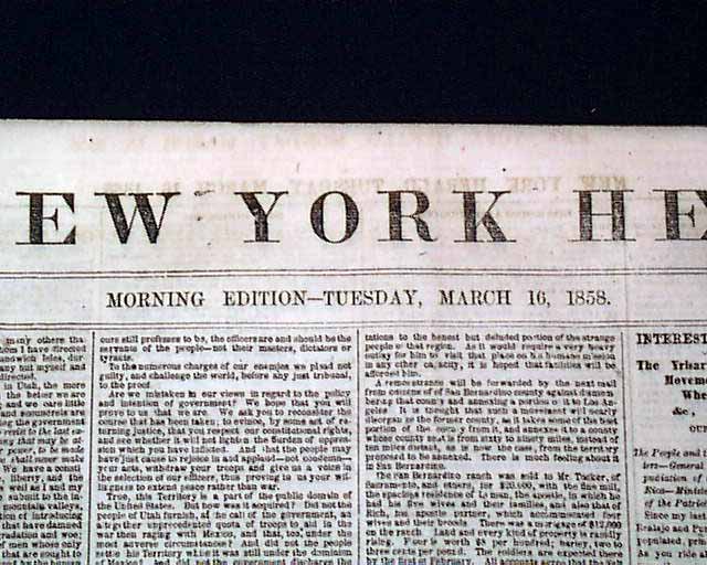 Mormons 1858...