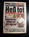 Death of Nazi Rudolph Hess, in a Berlin newspaper... - Image 1