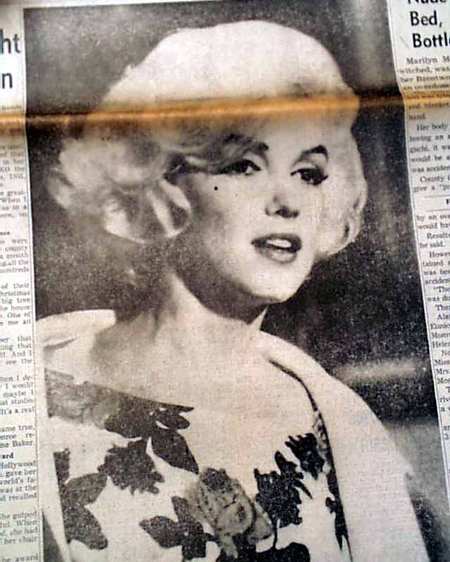 3 Miniature Vintage 'marilyn Monroe' Death NEWSPAPERS 