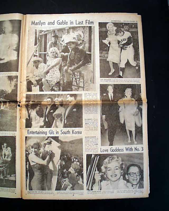 3 Miniature Vintage 'marilyn Monroe' Death NEWSPAPERS 