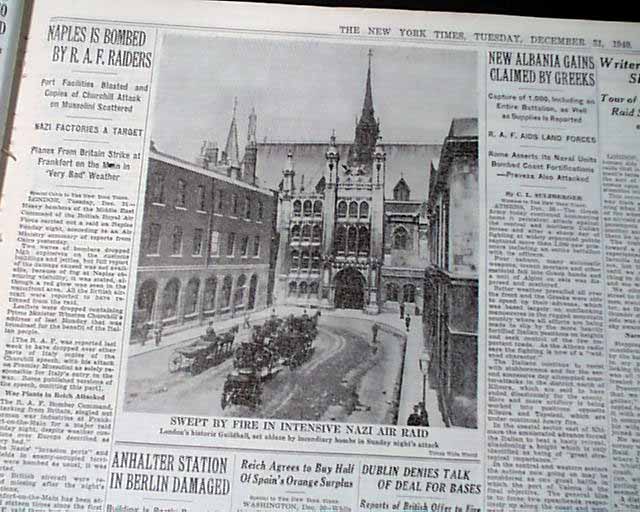 London Blitz In 1940... - RareNewspapers.com