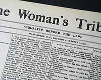 Country's leading women's suffrage publication...