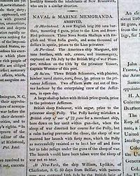 Reporting on the War of 1812...
