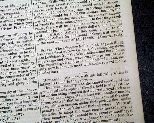 A slave ship is captured at New Orleans...