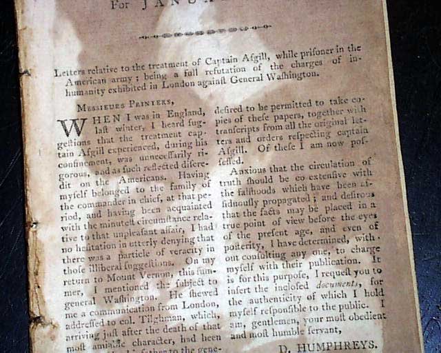 Slavery...   The controversial Huddy-Asgill Affair...