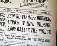 1935 SS Bremen incident... Nazi flag tossed...