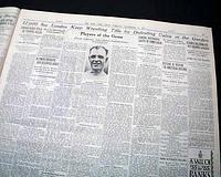 1931 professional wrestling w/ Jim Londos...