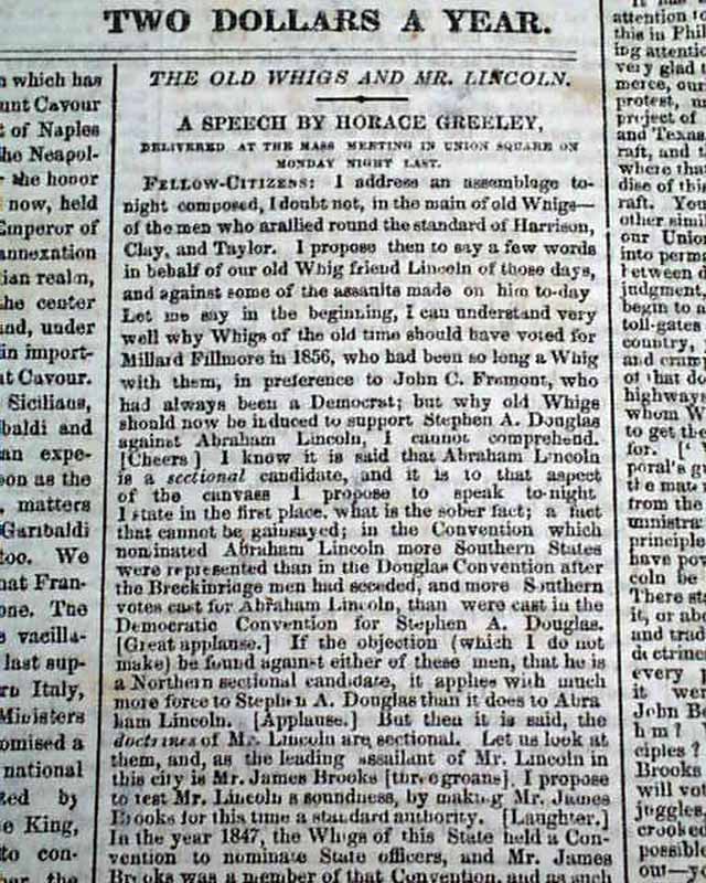 Early on Abraham Lincoln & the slavery issue...   Execution of Pirate Hicks...