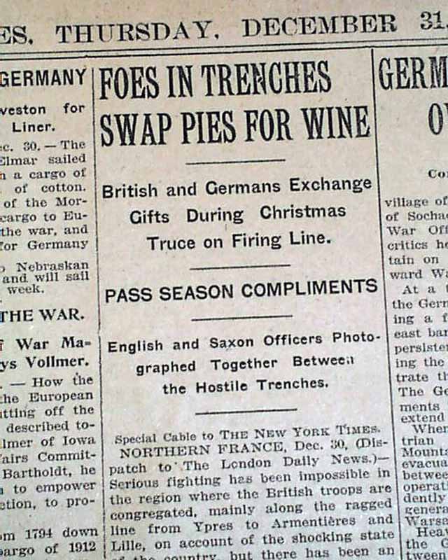 War newspaper article picture