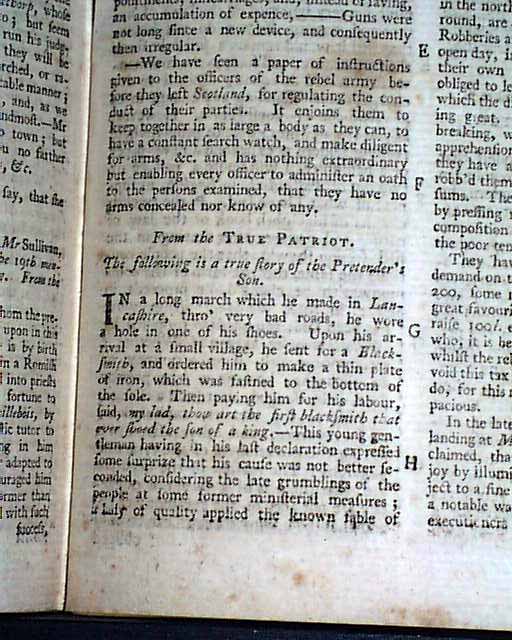 Much on the Jacobite Rebellion...