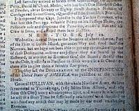 Printing the Declaration of Independence...   Battle of Sullivan's Island...   Patrick Henry...