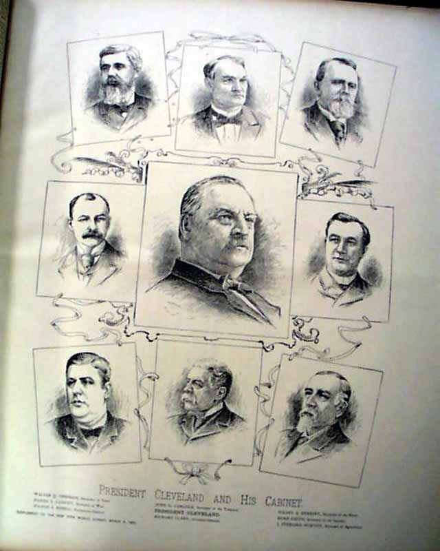 Broadside of President Grover Cleveland...