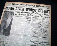 1942 Naval Battle of Guadalcanal victory...