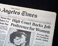 Women & affirmative action in 1987 SCOTUS...