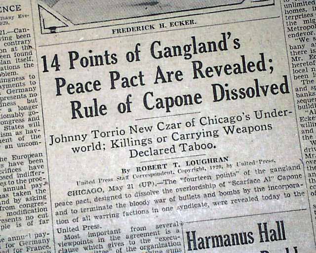 National Crime Syndicater is born... Johnny Torrio...