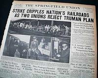1946 railroad strike begins....