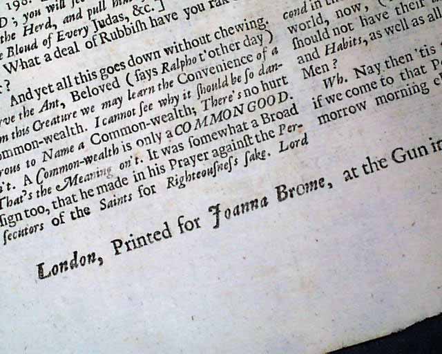 From the 1600's by a woman publisher... Joanna Brome...