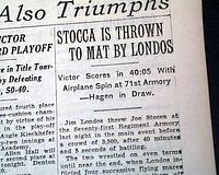 1930 professional wrestling w/ Jim Londos...