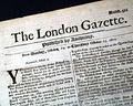 Genuine London Gazette newspaper from 1670...