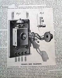 Edison's latest telephone in 1879...