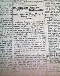 Al 'Scarface' Capone & Dutch Schultz....