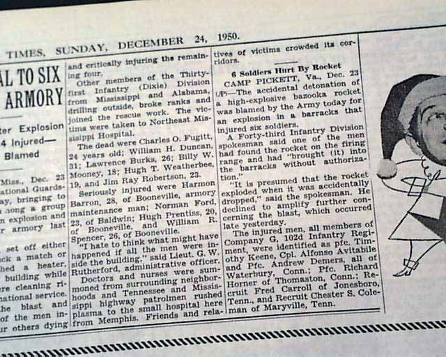 Booneville, MS armory explosion...