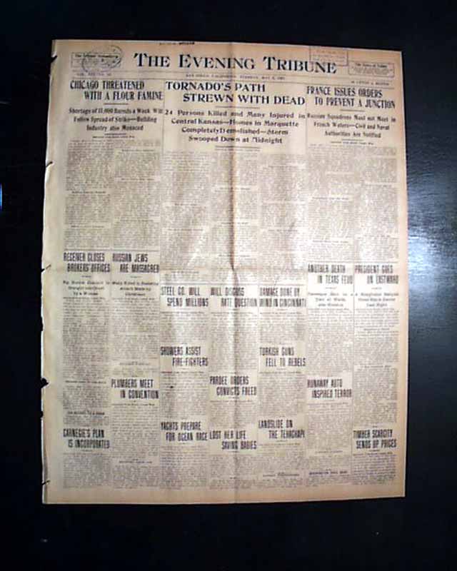 1905 Marquette, Kansas tornado disaster...