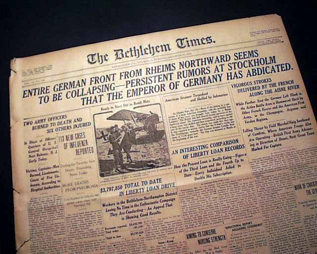 USS Ticonderoga sinking in 1918...