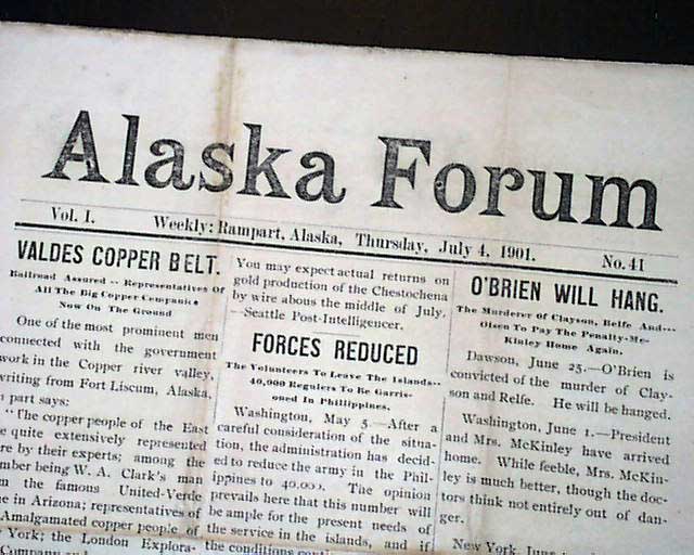 Small newspaper from an Alaska mining town... - RareNewspapers.com