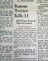 1958 El Dorado, Kansas tornado disaster... - Image 2